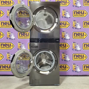 LG Single Unit Front Load WashTower™ with Center Control® 5.0 cu.ft. Washer and 7.4 cu.ft. Electric Dryer in Black Steel 5SD274 - WKEX300HBA - Scratch & Dent (Minor) - Image 8