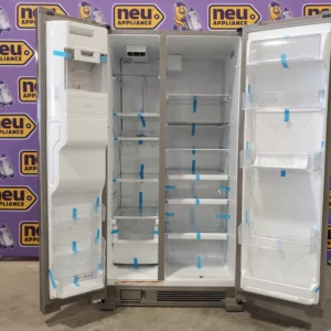 Maytag 25 cu. ft. Side by Side Refrigerator with Exterior Ice and Water Dispenser in Fingerprint Resistant Stainless Steel MSS25C4MGZ - Scratch & Dent (Moderate) - Image 10