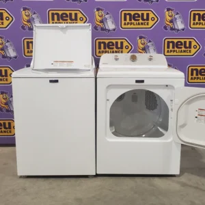 Maytag 4.5 cu. ft. Capacity Top Load Washer with Power™ Agitator and Deep Fill MVW4505MW - Certified Refurbished and Maytag 7.0 cu. ft. Capacity Top Load Electric Wrinkle Prevent Dryer 16057 - MED4500MW - Scratch & Dent (Minor) - Image 10