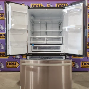 GE Energy Star 3 Door French Door 27.7 Cu. Ft. Refrigerator with TwinChill Evaporators in Fingerprint Resistant Stainless Steel GFE28GYNFS - New in Box - Image 8