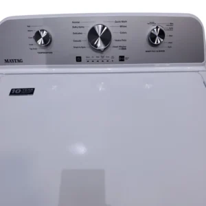 Maytag 4.5 cu. ft. Capacity Top Load Washer with Power™ Agitator and Deep Fill MVW4505MW - Certified Refurbished and Maytag 7.0 cu. ft. Capacity Top Load Electric Wrinkle Prevent Dryer 16057 - MED4500MW - Scratch & Dent (Minor) - Image 2