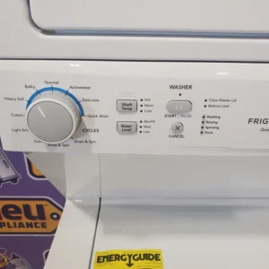 Frigidaire Electric Long Vent Stacked Laundry Center - 3.9 Cu. Ft Washer and 5.5 Cu. Ft. Dryer 4SD480 - FLCE7523AW - Scratch & Dent (Minor) - Image 4