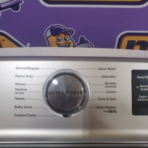 Maytag White Smart Top Load 5.2 Cu. Ft. Washer with Extra Power Button MVW7230HW - Scratch and Dent (Minor) and Maytag White Smart Gas 7.4 Cu. Ft. Dryer with Extra Power Button MGD7230HW - Open Box - Image 4