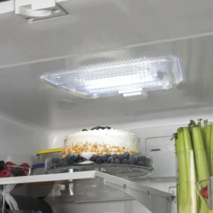 GE 33" Wide Stainless Steel ENERGY STAR 24.7 Cu. Ft. French-Door Refrigerator with Ice Maker and Water Dispenser GNE25JYKFS - New in Box - Image 4