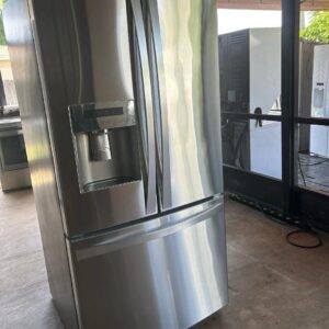 GE 30-Inch French Door Refrigerator, Model PFE28KYNFS (Used) - Image 1